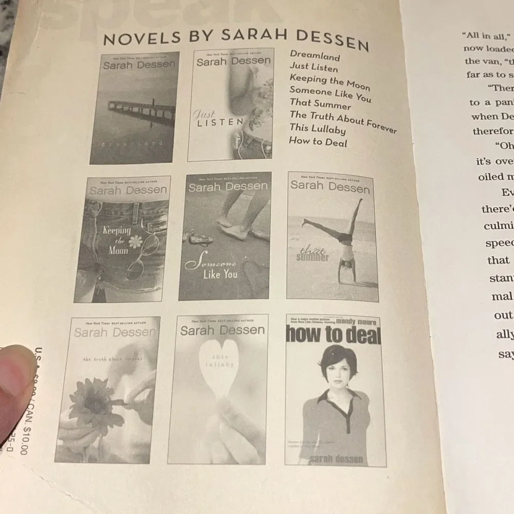 Sarah Dessen truth about
